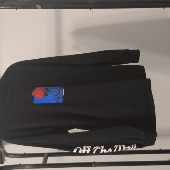 Vans mens off the wall rose long sleeve shirt - Picture 2 of 5